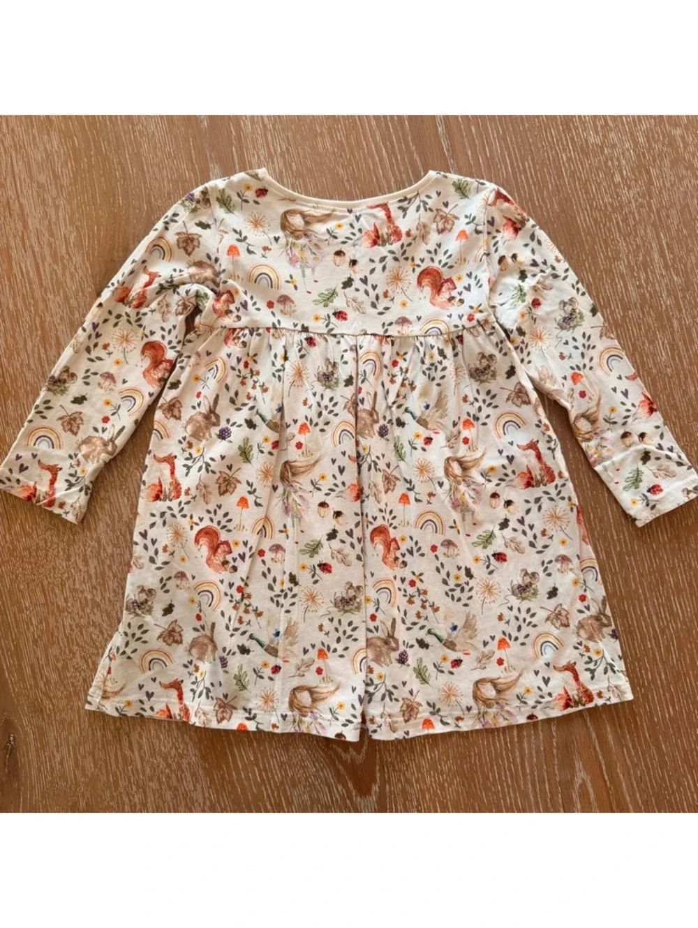 Next Woodland Fairy Fox Bunny Rainbow Dress Girls 2-3Y Cottagecore Cotton